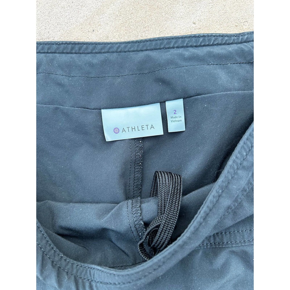 Athleta Black Athletic Skort with Wide Waistband - Picture 2 of 3